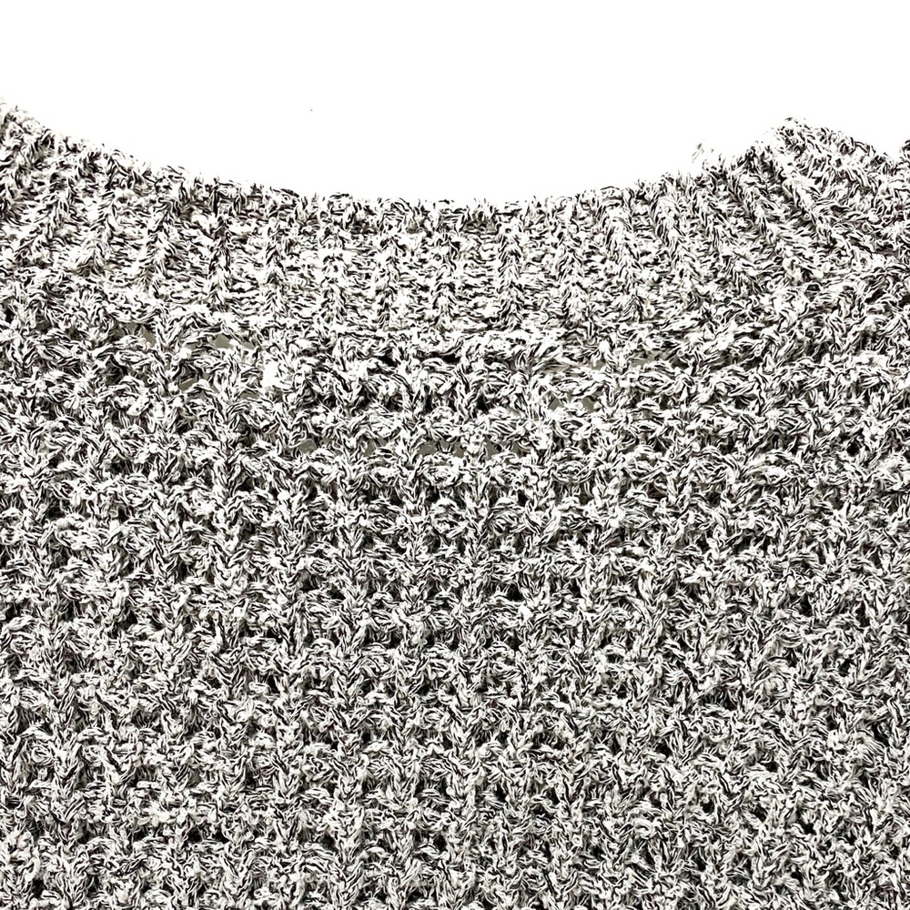 SANDRO PARIS Grey Linen Chunky Knit Sweater - Picture 12 of 12